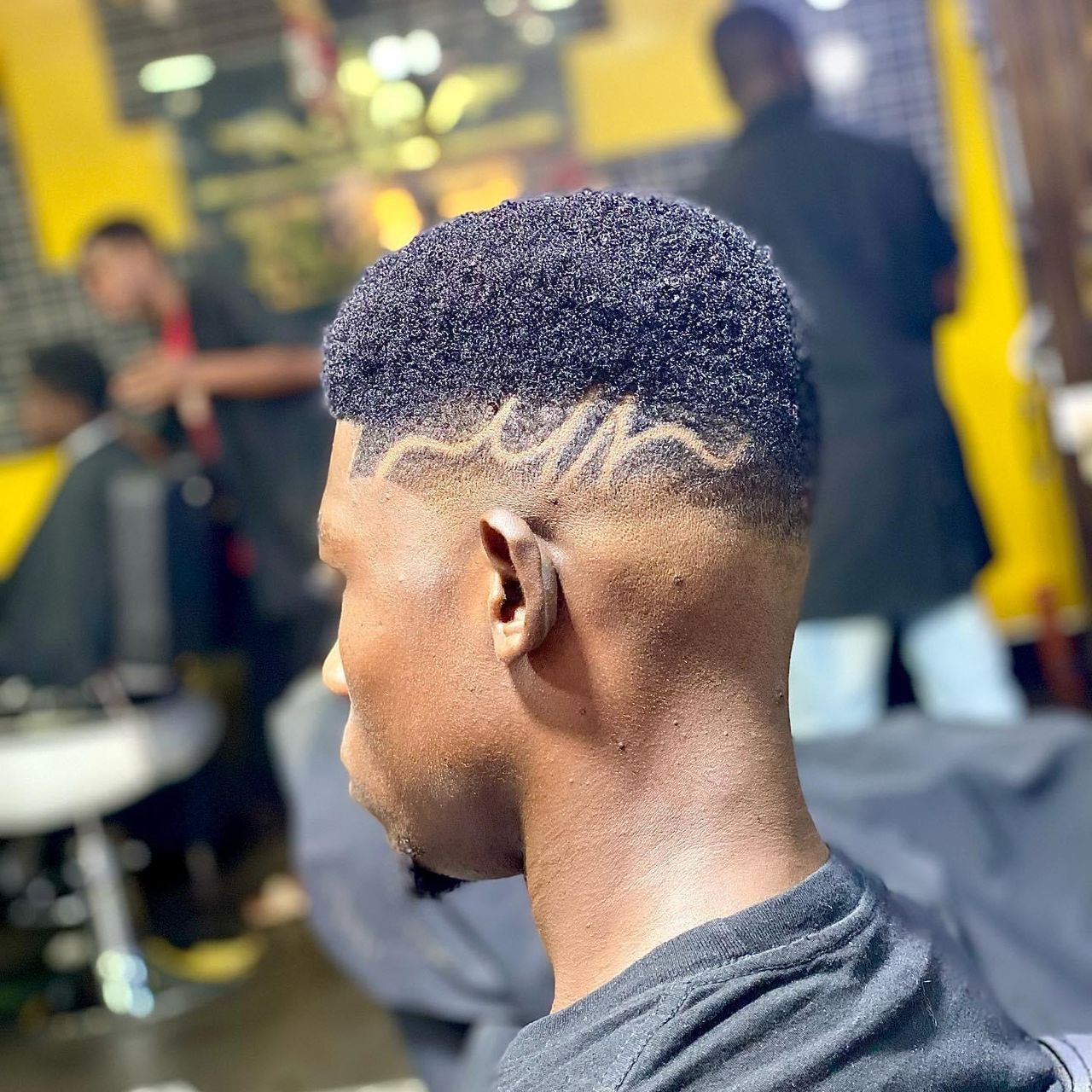 Artistic wave pattern fade